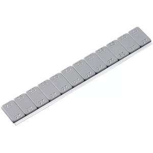 Supernízke šedé poplastované samolepiace závažie 12x2,5g