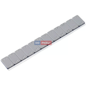 Supernízke šedé poplastované samolepiace závažie 12x2,5g