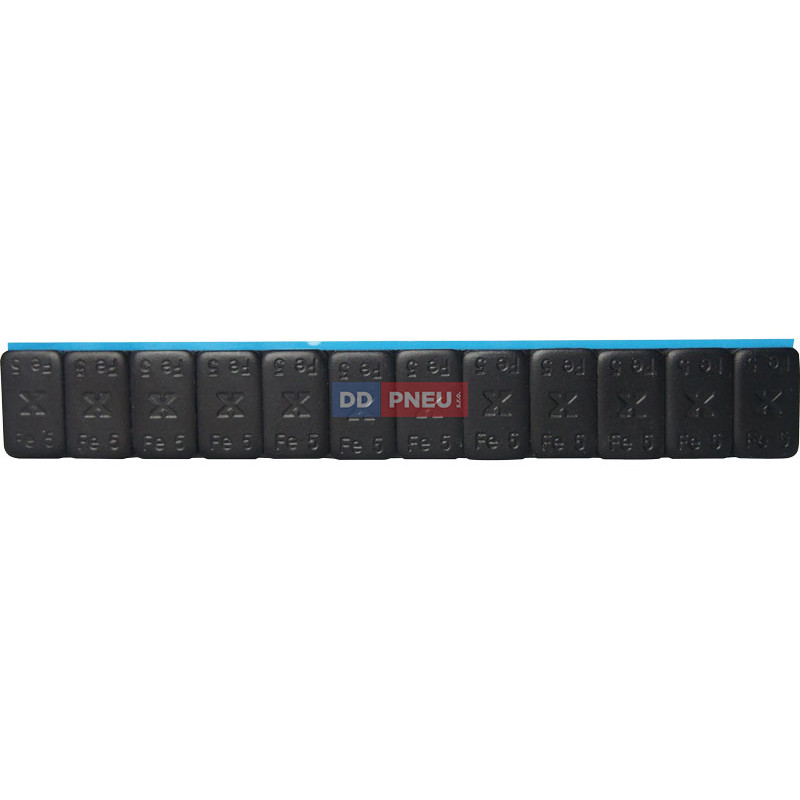 TRAX Standard – čierne železné samolepiace závažie 12x5g