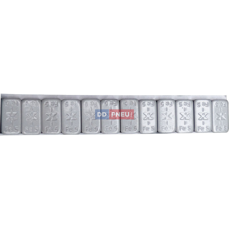 TRAX Standard – sivé železné samolepiace závažie 12x5g