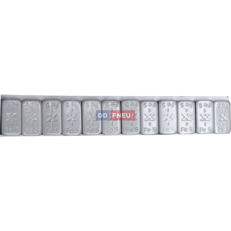 TRAX Standard – šedé železné samolepiace závažie 12x5g