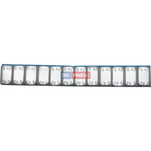 ECO line – strieborné železné samolepiace závažie 60g