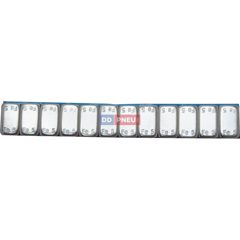 ECO line – strieborné železné samolepiace závažie 60g