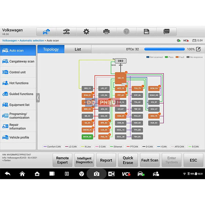 Automatická kalibrácia ADAS Autel MaxiSYS IA900WA FULL KIT PLUS – uchytenie na disk