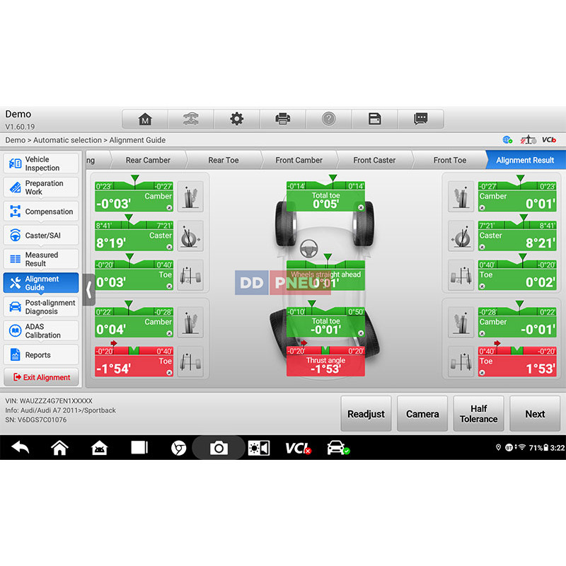 3D Geometria kolies Autel MaxiAlign IWA500