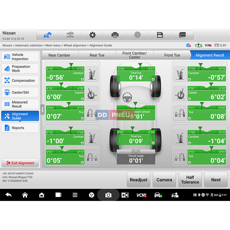 3D Geometria kolies Autel MaxiAlign IWA500