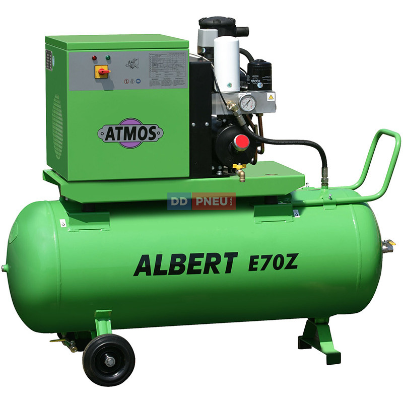 Skrutkový kompresor Atmos Albert E.65 – objem nádrže 270 l