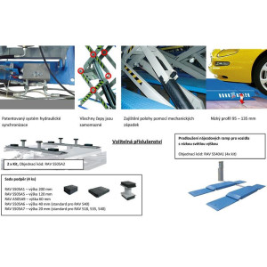 Nožnicový zdvihák RAVAGLIOLI – elektrohydraulický, nosnosť 3000kg - 4000kg
