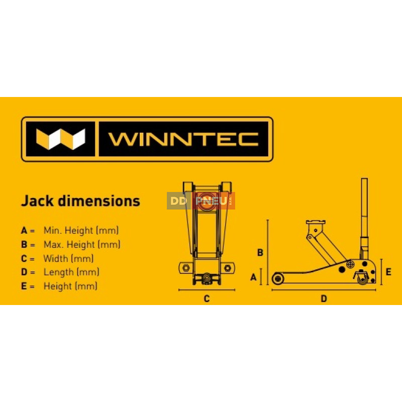 Pojazdný zdvihák Winntec Y420330 do 3t