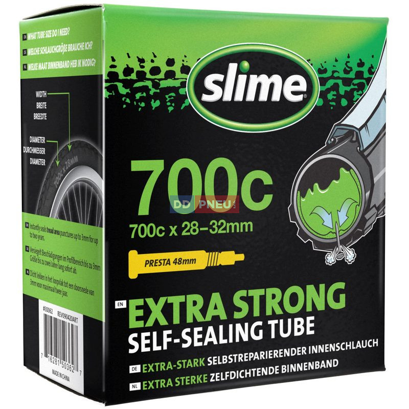Duša Slime Standard – 700 x 28-32, galuskový ventil