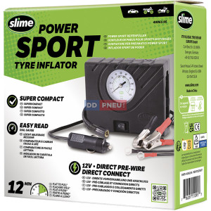 Kompresor Slime Power Sport Tyre Inflator s príslušenstvom Kompresor Slime Power Sport Tyre Inflator s príslušenstvom
