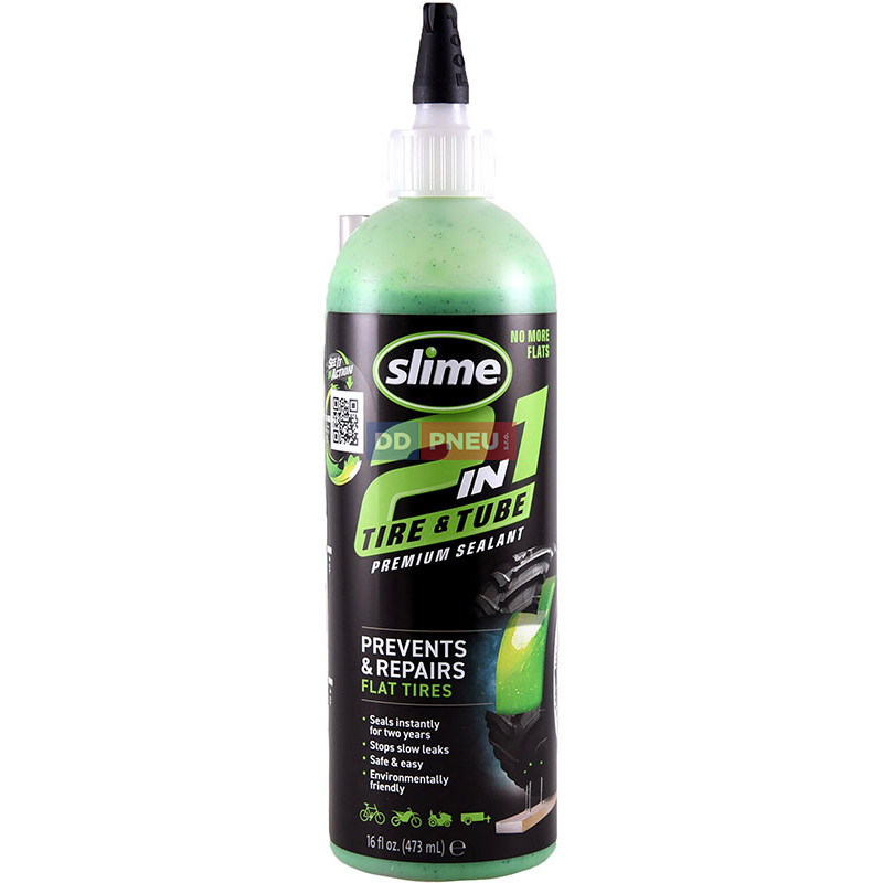 Opravný tmel pre duše a bezdušové pneu 2v1 SLIME – 473ml