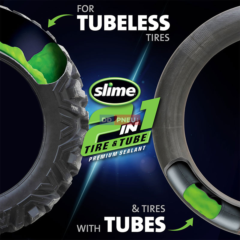 Opravný tmel pre duše a bezdušové pneu 2v1 SLIME – 946ml