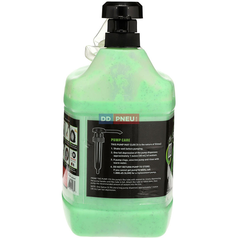 Opravný tmel pre duše a bezdušové pneu 2v1 SLIME 3,8L – vrátane pumpy
