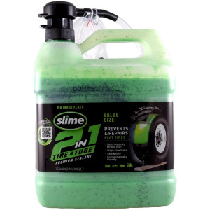 Opravný tmel pre duše a bezdušové pneu 2v1 SLIME 3,8L – vrátane pumpy