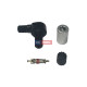 Servisný TPMS kit pre Moto - zahnutý čierny ventil 80°, 11.5mm