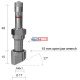 TPMS servisný kit pre Alu disky  - 63 (L) x 17 (Ø) x 27°