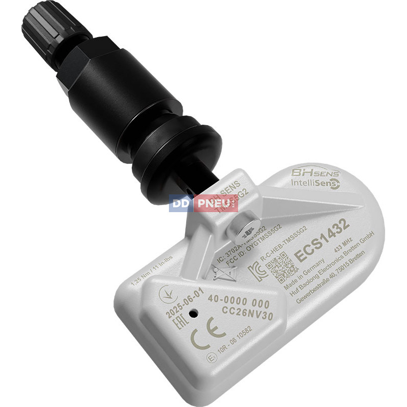 ECS1432 IntelliSens programovateľný TPMS senzor – čierny ventil