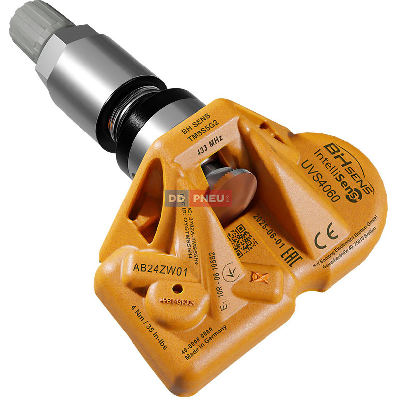 Intellisens UVS4060 – programovateľný TPMS senzor, strieborný ventil