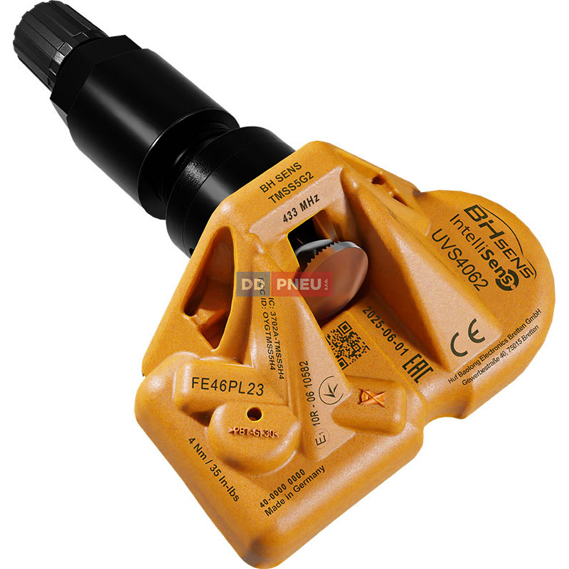Intellisens UVS4062 - programovateľný TPMS senzor, čierny ventil