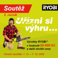 RYOBI lotérie – Odrež si výhru 2025