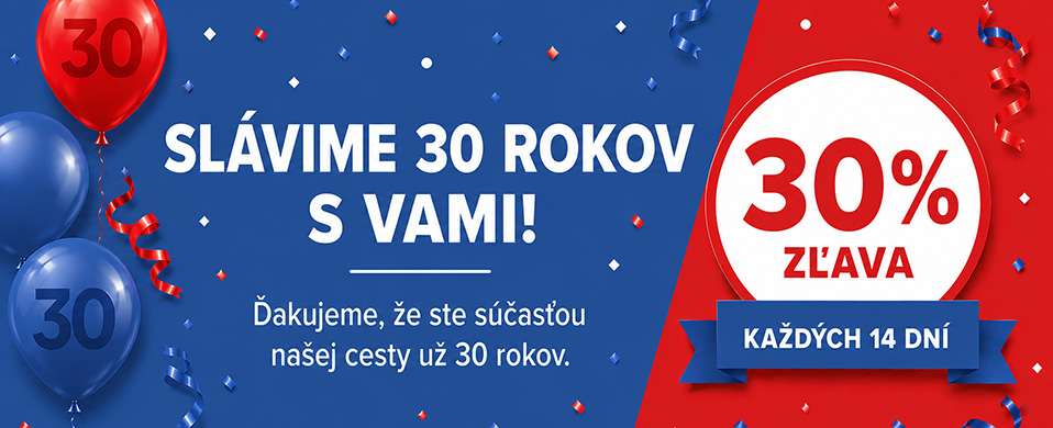 Oslavujeme 30 rokov s vami